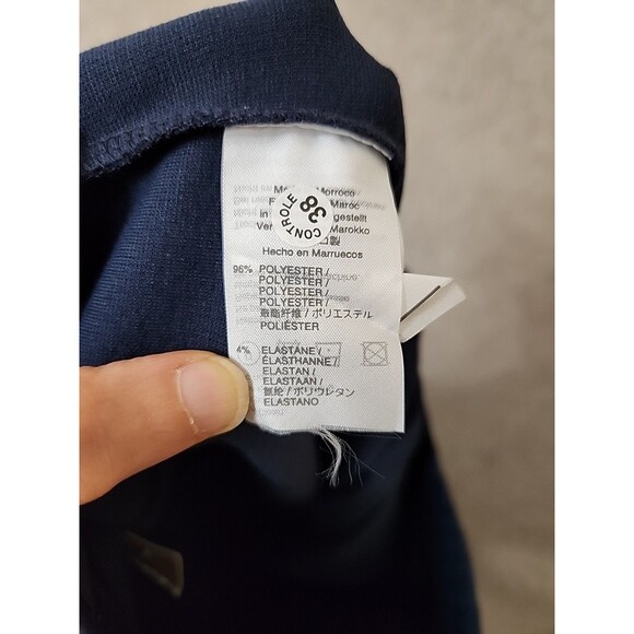 J Crew Any Day Ponte Knit Pants Womens L Navy Blue Back Zip Skinny Stretch NEW - Picture 6 of 7